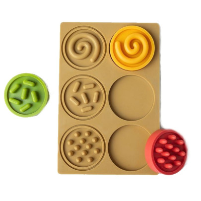 Puzzle senzorická kolečka, pastelová