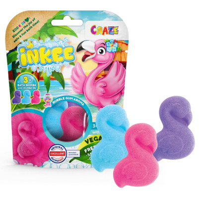 Šumivá bomba do vany - Plameňák Inkee 