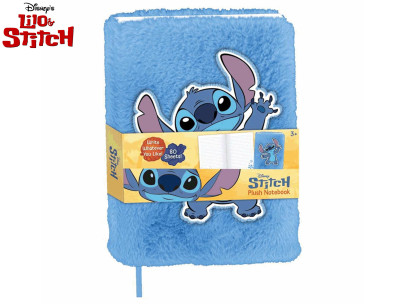 Zápisník plyšový 80 stran Lilo & Stitch 