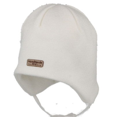 Kojenecká vázací čepice Handmade Bílá RDX