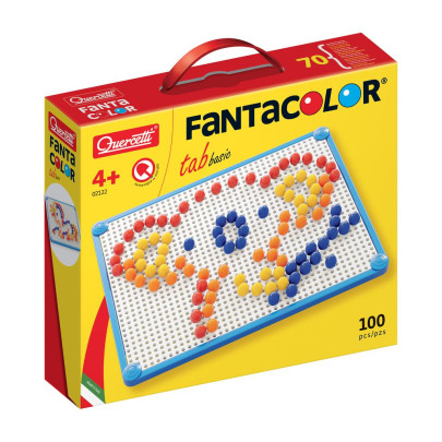 Mozaika Fantacolor Tab Basic mix 10 mm – 100 ks Quercetti