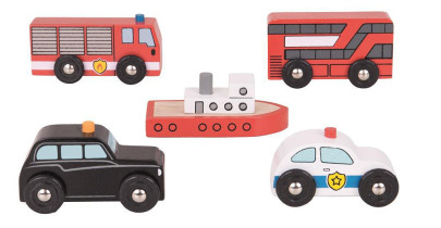 Městská auta Bigjigs Rail
