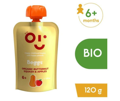 Beggs BIO Máslová dýně a jablka (120 g)