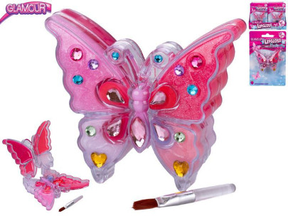 Glamour lesk na rty ve tvaru motýla 7 cm