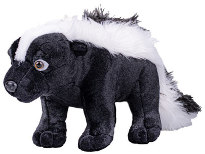 Skunk pruhovaný plyšový 50cm stojící  0 m+