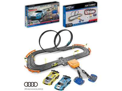 Autodráha s licencí Audi na baterie, 90 x 52 cm