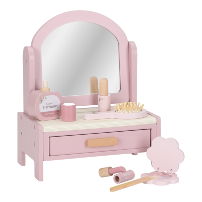 Toaletní stoleček dřevěný Pink Little Dutch