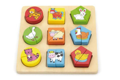 Dřevěné puzzle pro nejmenší Viga