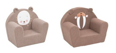 Dětské křeslo Manšestrové New Baby Mrož