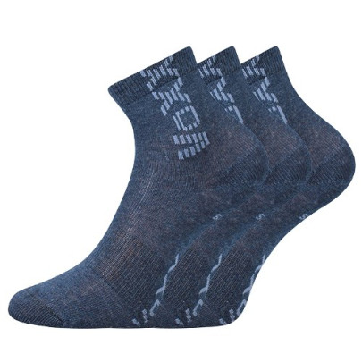 Ponožky dětské Adventurik se stříbrem jeans melé (3 páry)