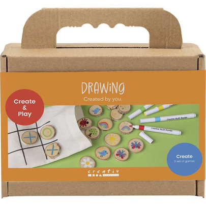 Kreativní sada Pexeso a piškvorky dřevěné Creativ Company