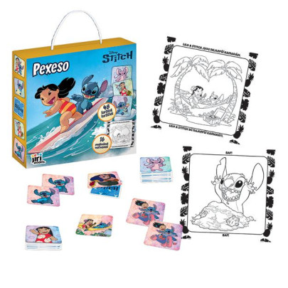 Pexeso v krabičce s omalovánkou Lilo & Stitch