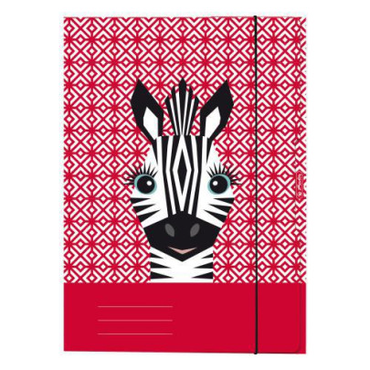 Desky s gumou A4, Zebra, Cute animals Herlitz