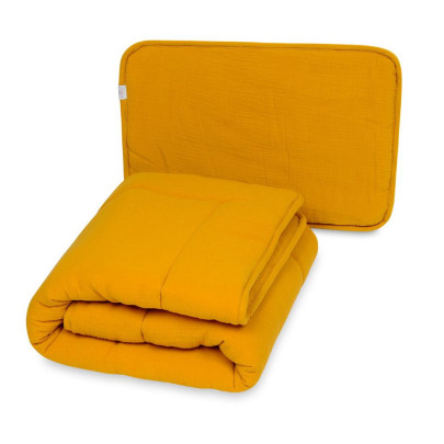 Mušelínový set přikrývka a polštář 135 x 100 / 40 x 60 cm Babymatex