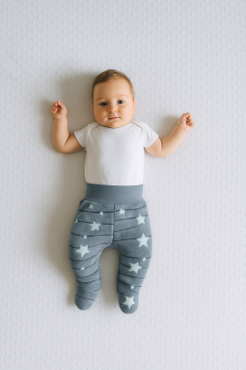 Zimní polodupačky wellsoft svítící Baby Service šedé