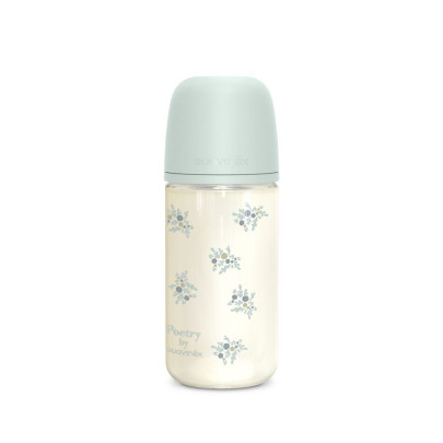 Láhev sklo Poetry 240 ml fyziologická SX Pro 3 m+ MF Suavinex