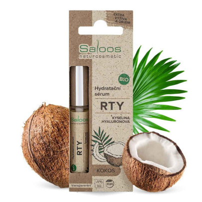 Bio Hydratační sérum na rty Kokos 7 ml Saloos