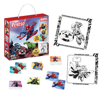 Pexeso v krabičce s omalovánkou Marvel