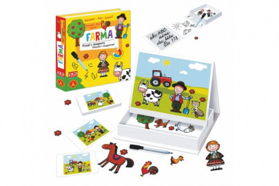Psaní s magnety Farma společenská magnetická hra 