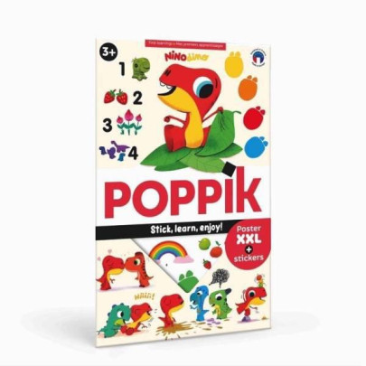 Vzdělávací samolepkový plakát - Malí dinosauři Poppik