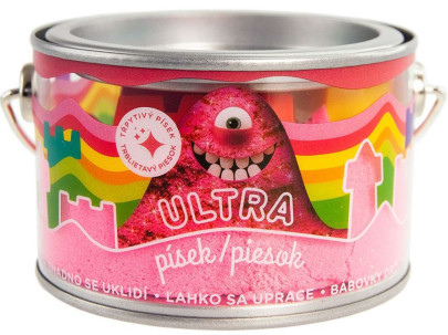 Ultra písek s glitry 200 g - růžový