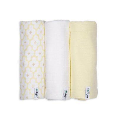 Swaddler Solid Matcha 3 balení 70 x 70 cm Lodger 