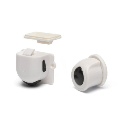 Magnetické uzávěry skříněk 8 ks + 2 klíče White