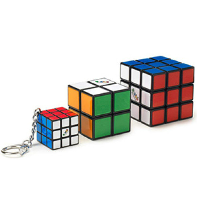 Rubikova kostka  sada trio 3x3 plus 2x2 a 3x3 přívěšek
