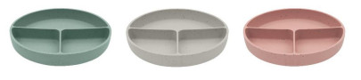 Talíř dělený s přísavkou Platinum Silicone KikkaBoo