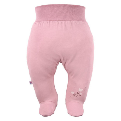 Kojenecké polodupačky Petite růžové květinky Eevi