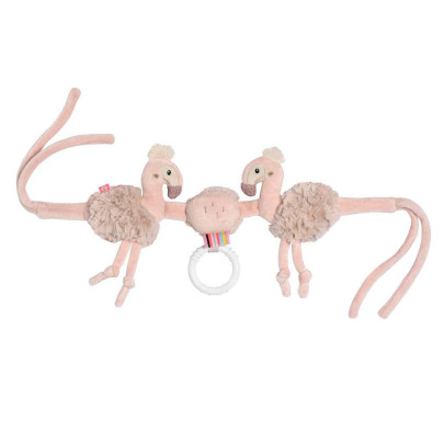Řetěz na kočárek plameňák, Pink Baby Fehn