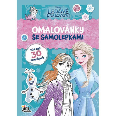 Omalovánky A4 se samolepkami Ledové království