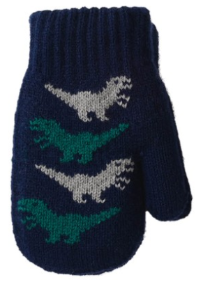 Dětské zimní pletené rukavice 14 cm Dinosauři Be Snazzy