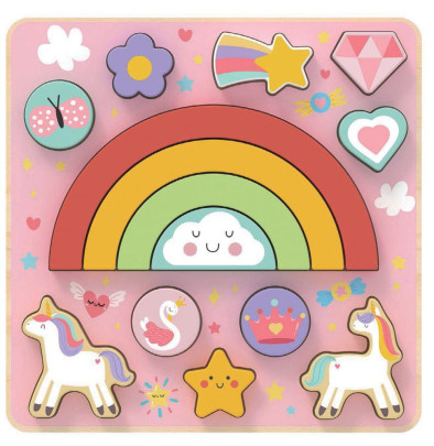 Balanční puzzle Unicorn 2 v 1 2Kids Toys 
