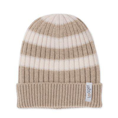 Čepice Stripe Merino Beige Lodger