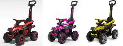Dětské odrážedlo Baby Mix Mega Prime EVA s vodící tyčí