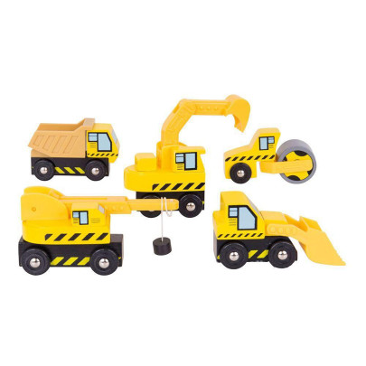 Stavební stroje Bigjigs Rail