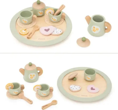 Dřevěný čajový set Viga