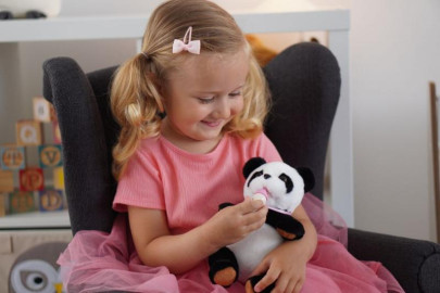 Steppos Interaktivní panda s lahvičkou