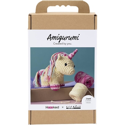 Sada na háčkování jednorožec Amigurumi