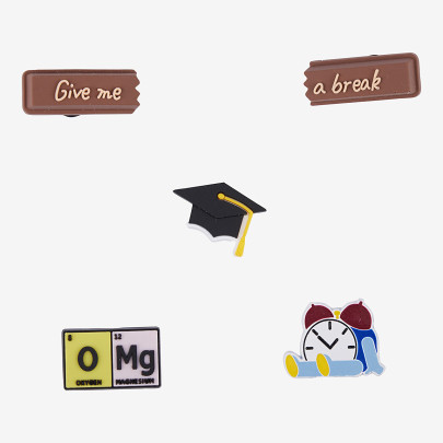 Amulety - ozdoby na boty Amuletz Too cool for school mix Coqui