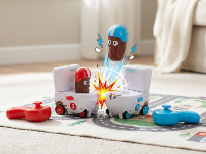 Poo Fighters R/C souboj záchodů 2 ks 12 cm 2,4 GHz plná funkce na baterie