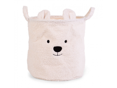 Koš na hračky Teddy Off White 40 x 40 x 40 cm Childhome