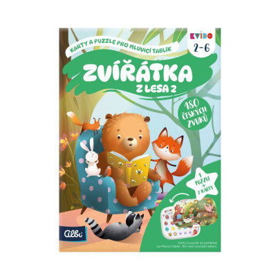 Kvído - Zvířátka z lesa 2 - Karty a puzzle pro Mluvicí tablík 2 Albi