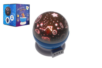 Projektor noční oblohy na baterie/USB se světlem