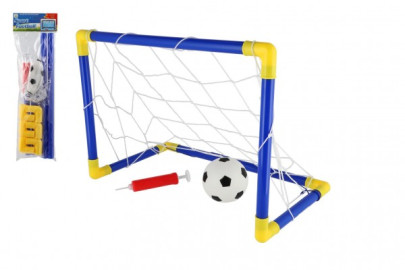 Fotbalová branka plast 44 x 31 cm s míčkem a pumpičkou 