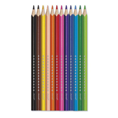 Colorino Akvarelové barevné pastelky a štětec 12 barev Janod