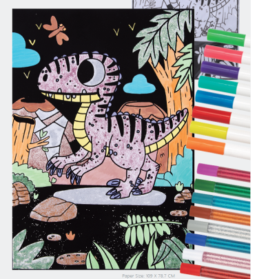 Sametové malování Dinosaurus Tookyland