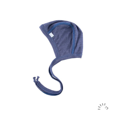 Kojenecká čepička merino/hedvábí Iobio Ocean Mélange