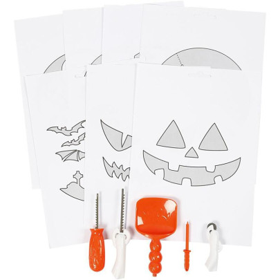 Sada 5 nástrojů na vyřezávání halloweenské dýně